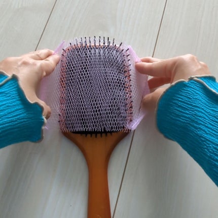 ブラシケアネット/DAISO/ヘアケアグッズを使ったクチコミ(6枚目)