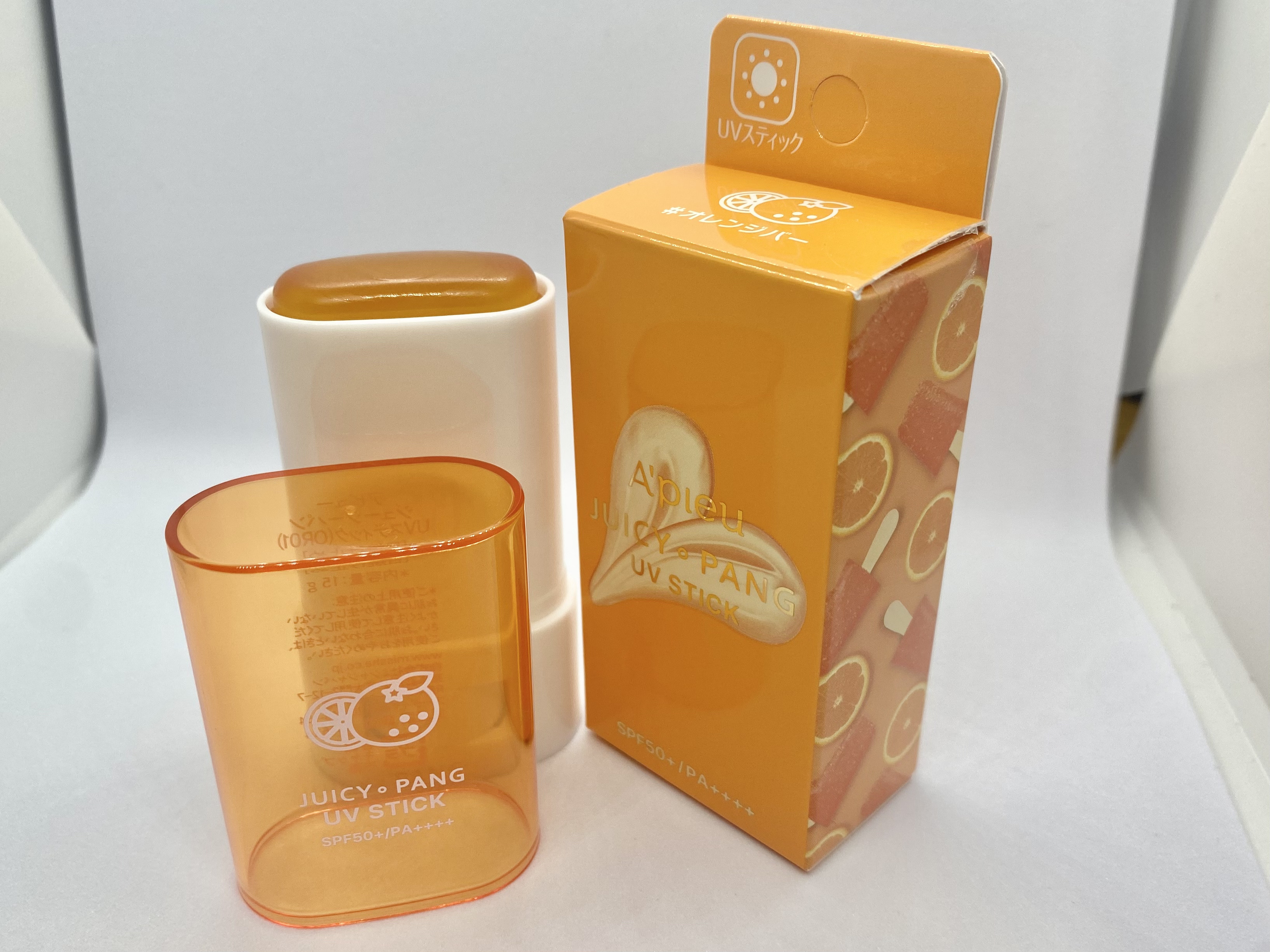 アピュー ジューシーパン UVスティック OR01 オレンジバー/A’pieu/日焼け止め・UVケアを使ったクチコミ（1枚目）