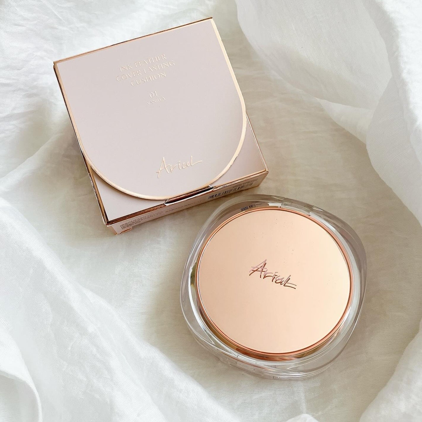 アリウル インクフェザーカバーラスティングクッション/Ariul/クッションファンデーションを使ったクチコミ(1枚目)