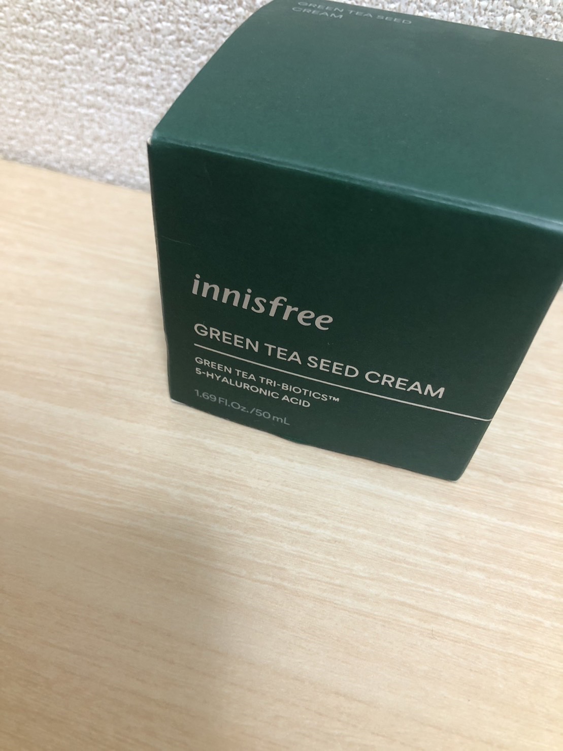 グリーンティーシード クリーム 50ml/innisfree/フェイスクリームを使ったクチコミ（2枚目）