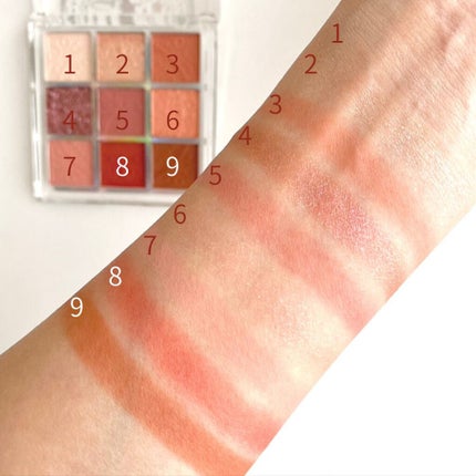 クォーツ 9色アイシャドウパレット(ドリームランドアイシャドウ)/ZEESEA/アイシャドウパレットを使ったクチコミ(4枚目)