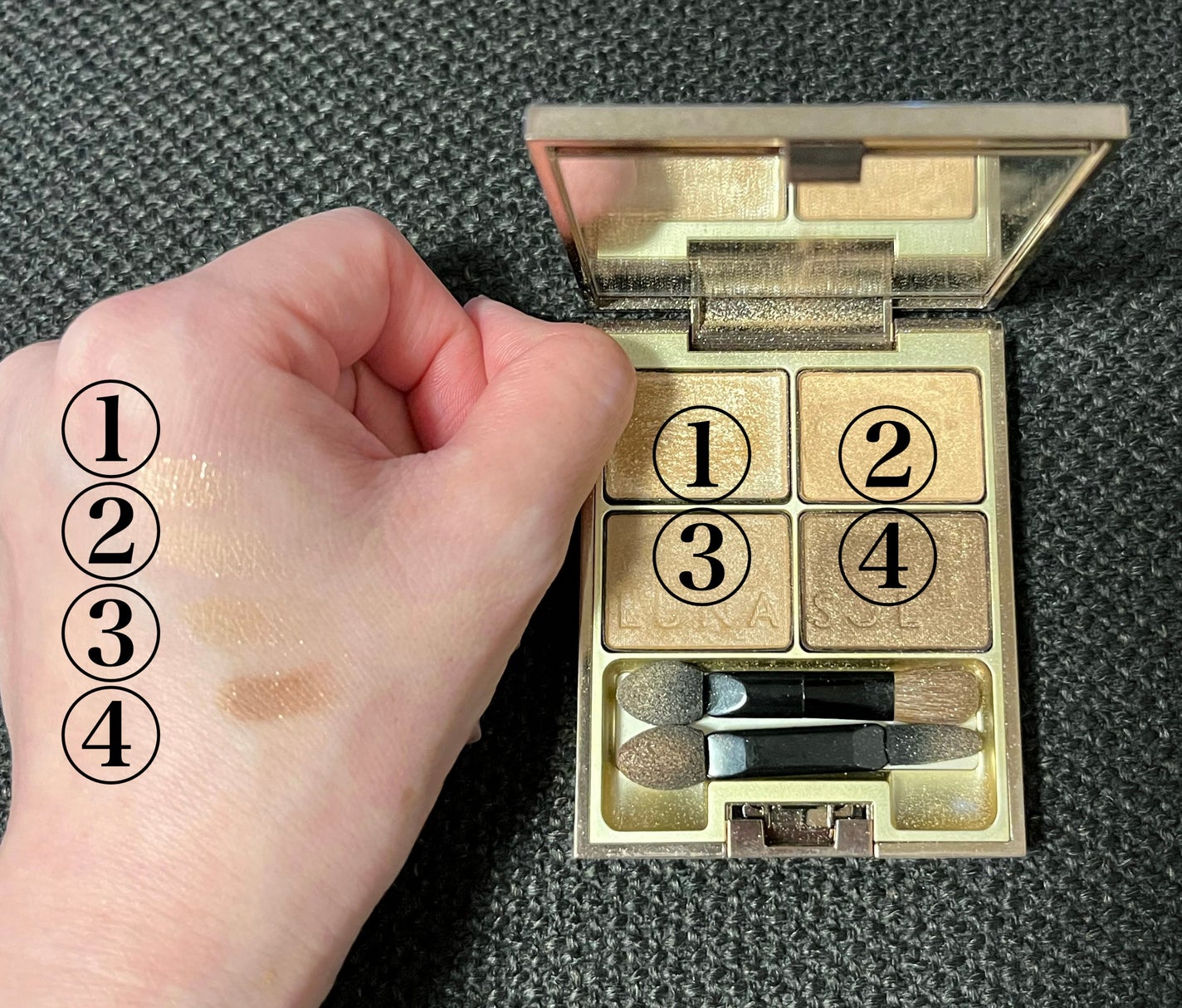 スキンモデリングアイズ/LUNASOL/アイシャドウパレットを使ったクチコミ(2枚目)