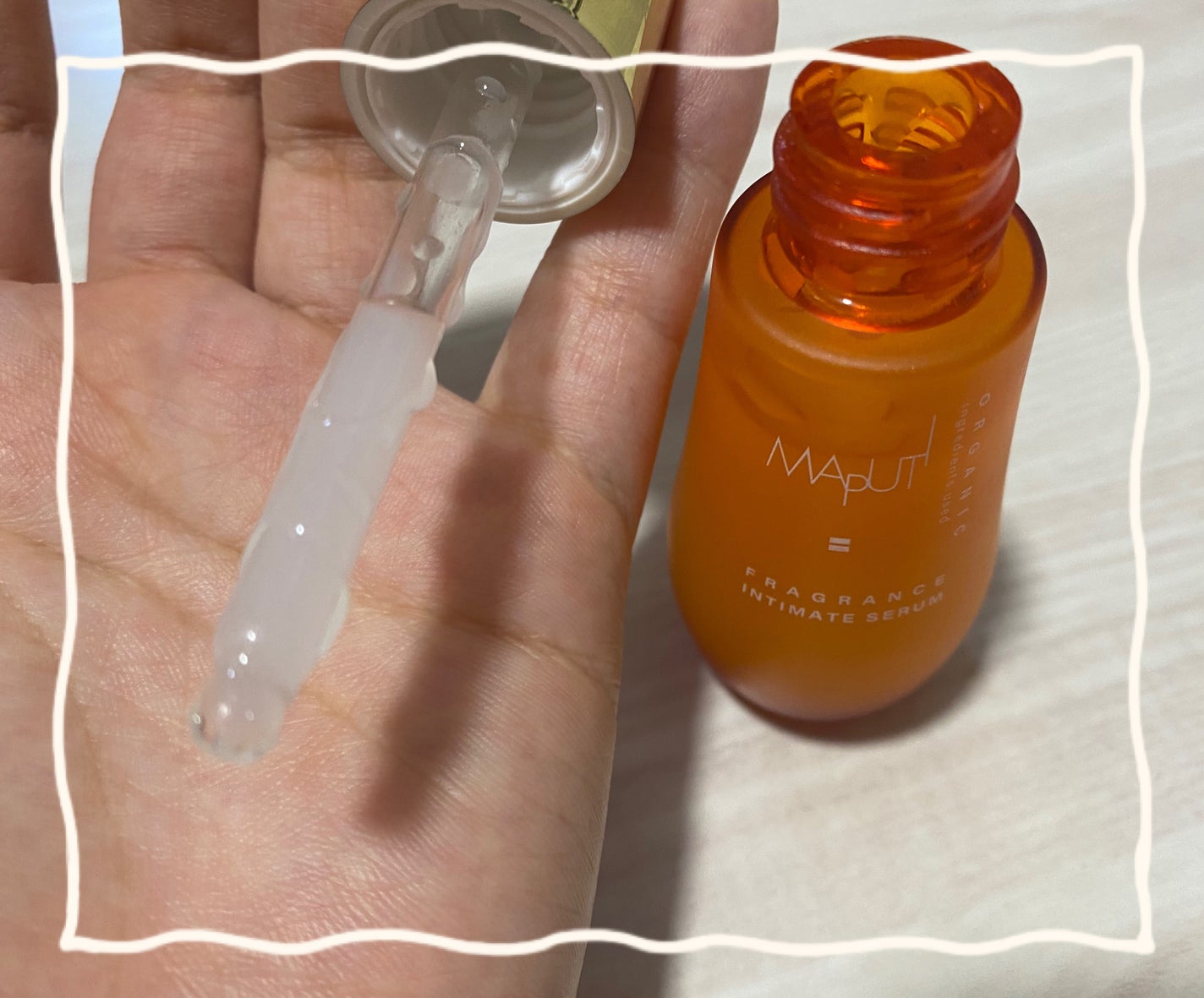 オーガニックフレグランスインティメイトセラム MAPUTI/MAPUTI/デリケートゾーンケアを使ったクチコミ(2枚目)