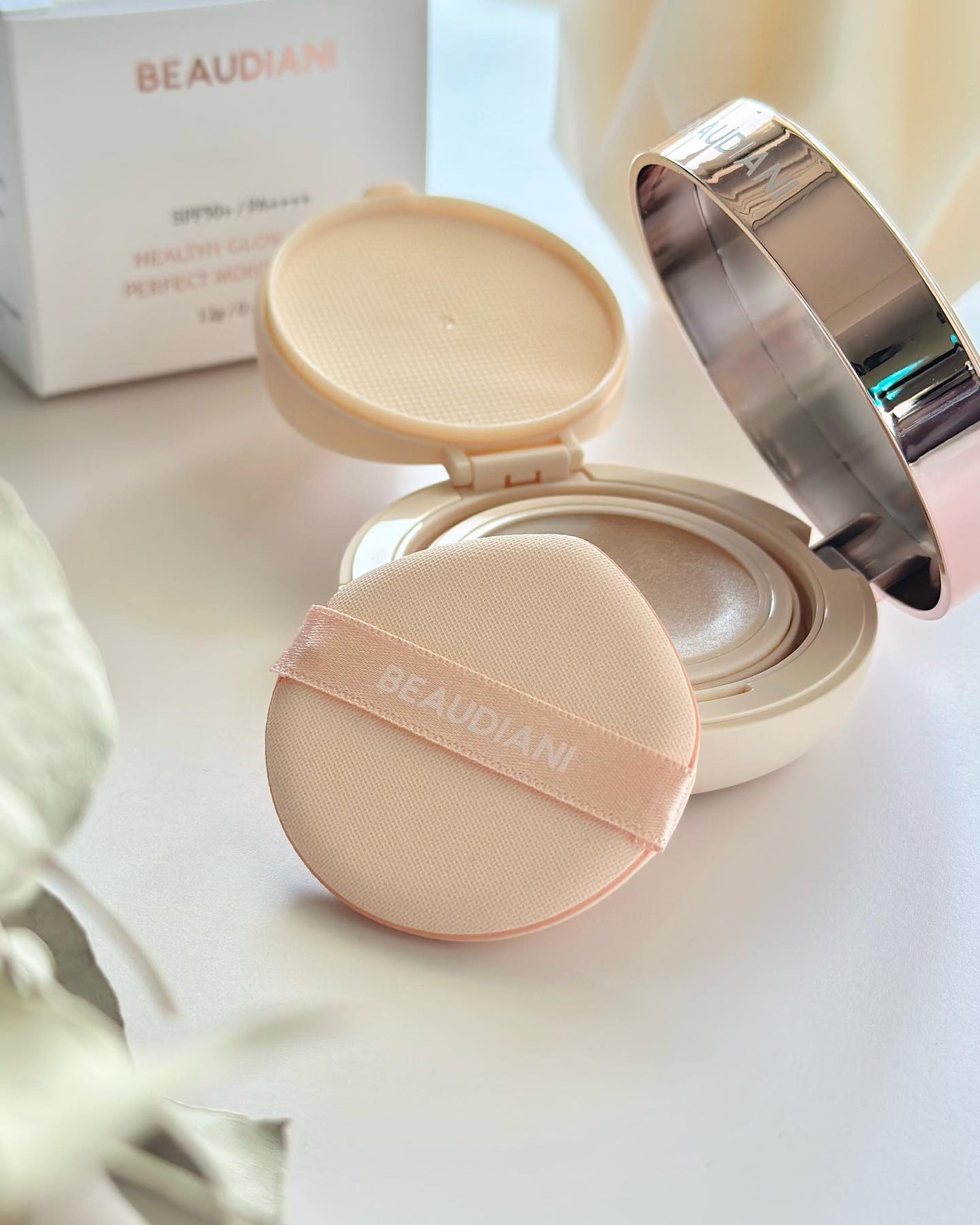 メッシュタイトアップクッション/BEAUDIANI/クッションファンデーションを使ったクチコミ(2枚目)