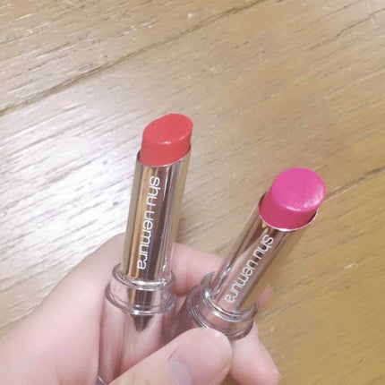 ルージュ アンリミテッド シアーシャイン/shu uemura/口紅を使ったクチコミ(1枚目)