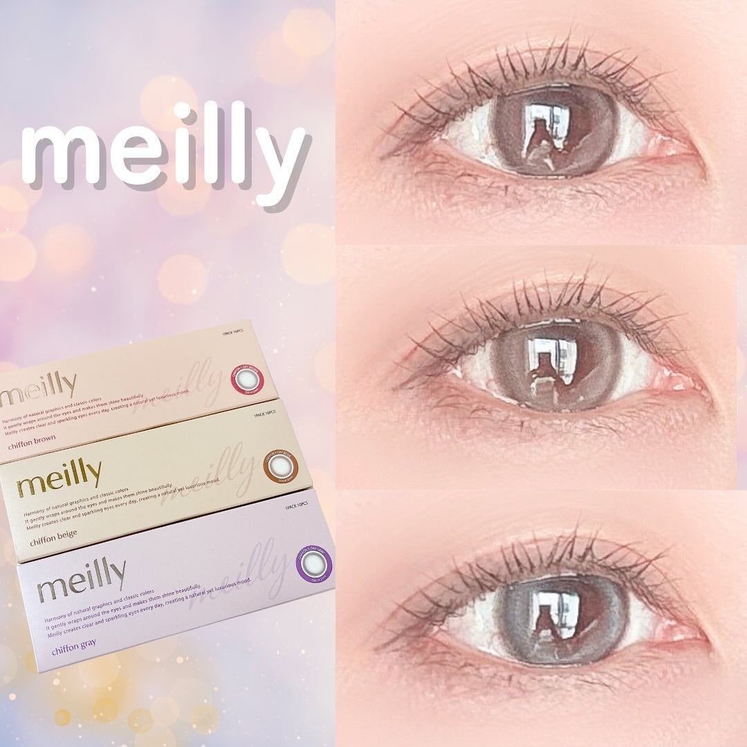 chiffon/meilly/ワンデー(1DAY)カラコンを使ったクチコミ(1枚目)