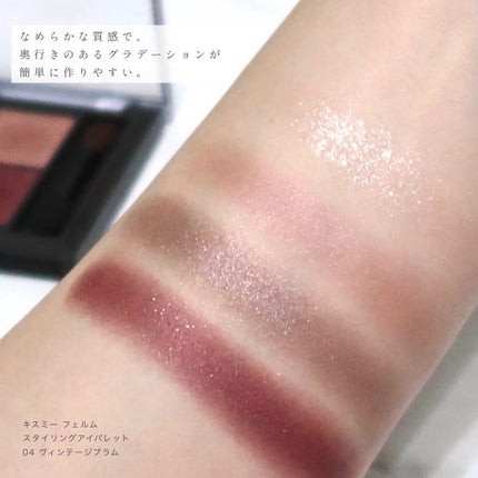 キスミー フェルム スタイリングアイパレット/キスミー フェルム/アイシャドウパレットを使ったクチコミ(6枚目)