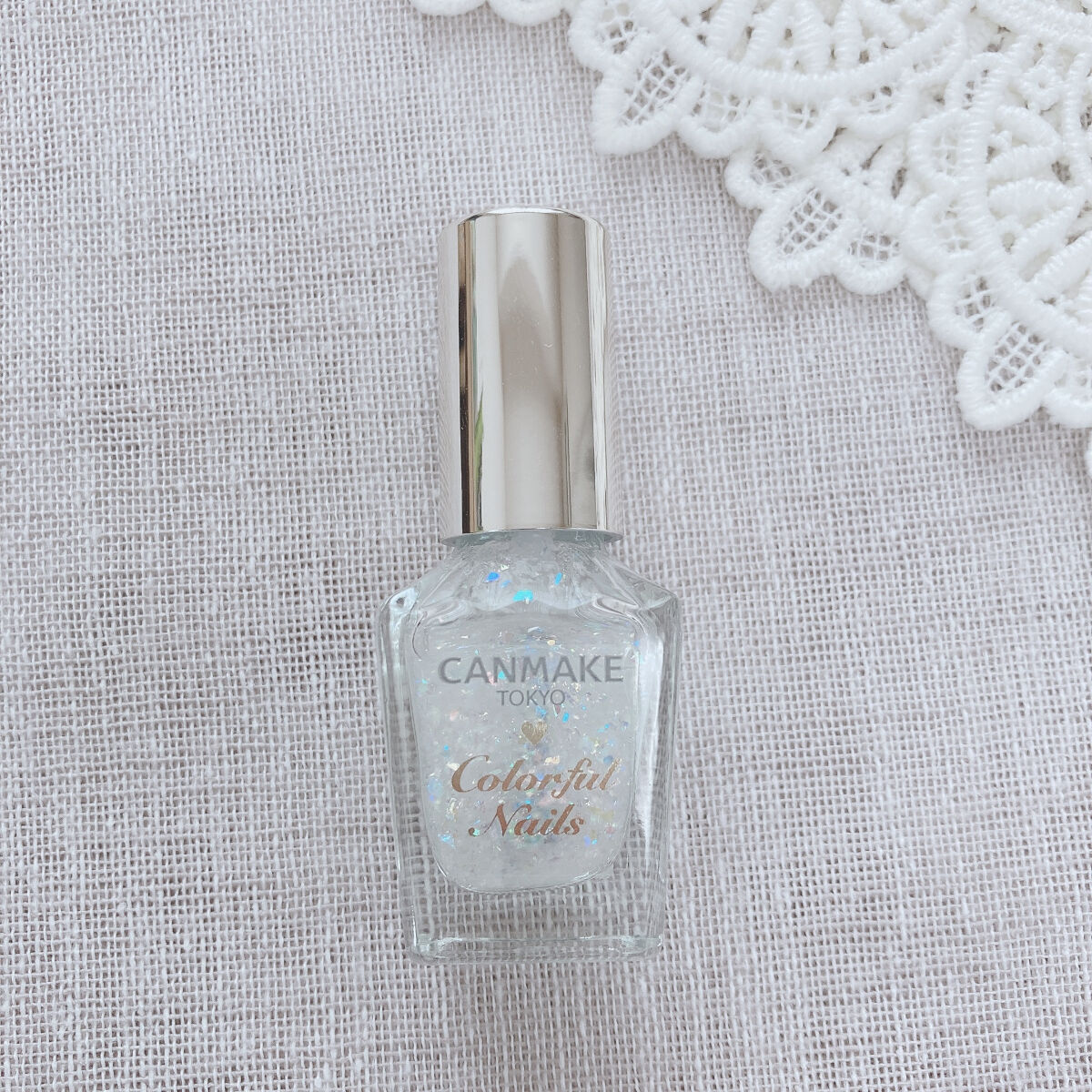 カラフルネイルズ N24 トゥインクルドロップ/キャンメイク/マニキュアを使ったクチコミ（2枚目）