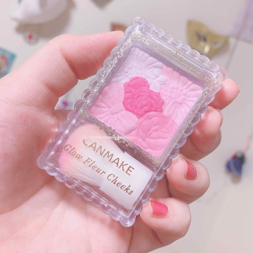 グロウフルールチークス/キャンメイク/パウダーチークを使ったクチコミ（1枚目）