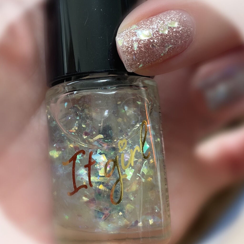 ITGグリッターネイル/DAISO/マニキュアを使ったクチコミ(5枚目)