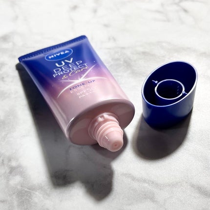 ニベアUV ディープ プロテクト&ケア トーンアップ エッセンス/ニベア/日焼け止めローションを使ったクチコミ(4枚目)