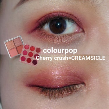 ColourPop  チェリークラッシュのクチコミ「#今日のメイク
#ColourPop #Cherrycrush #creamsicle

🍒パ.....」（1枚目）