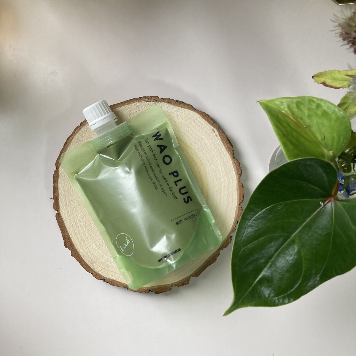 skinmarche WAOPLUS ハートリーフマグワートブースターマスク/ブレーンコスモス/洗い流すパック・マスクを使ったクチコミ（1枚目）