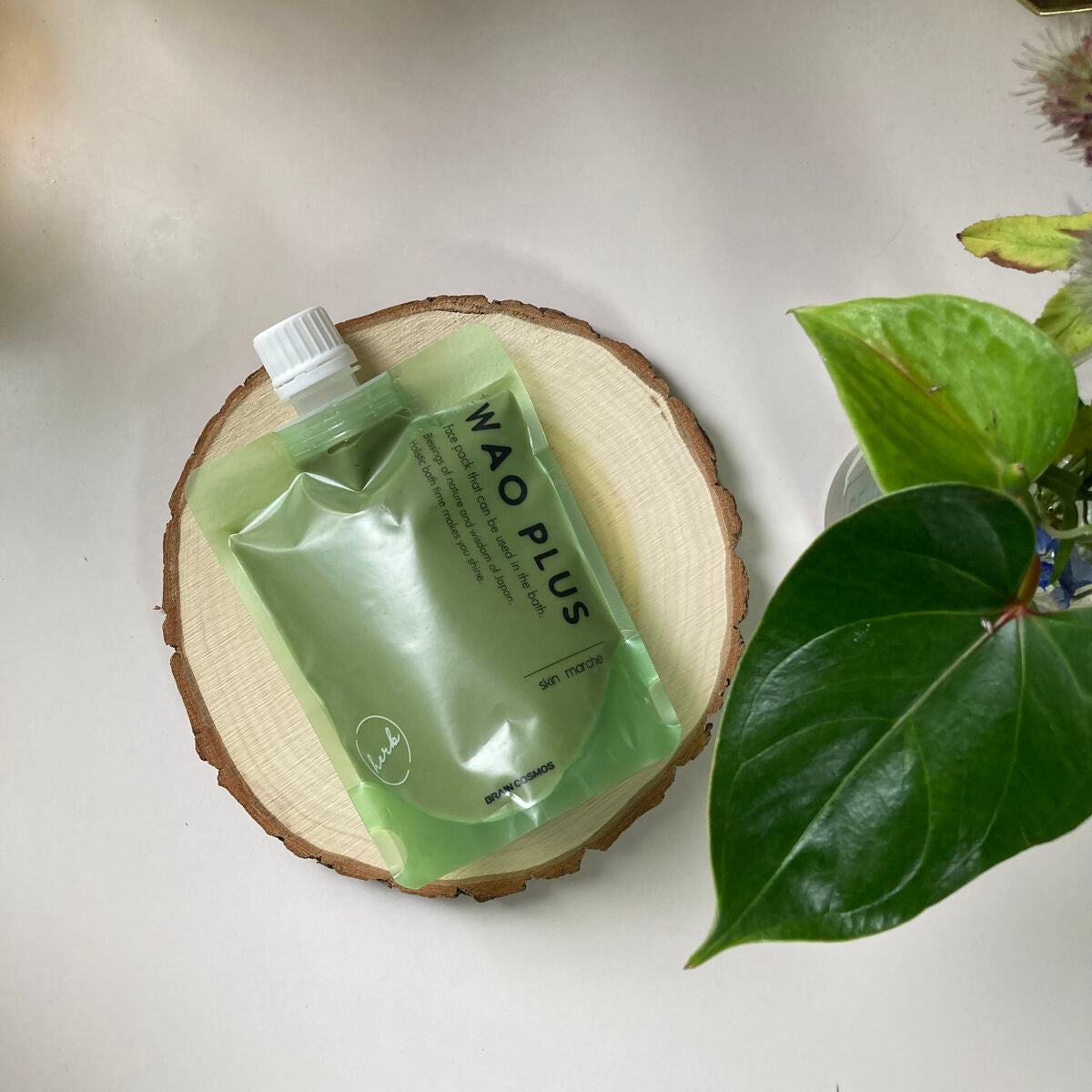 skinmarche WAOPLUS ハートリーフマグワートブースターマスク/ブレーンコスモス/洗い流すパック・マスクを使ったクチコミ(1枚目)