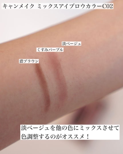 ミックスアイブロウカラー/キャンメイク/パウダーアイブロウを使ったクチコミ(2枚目)