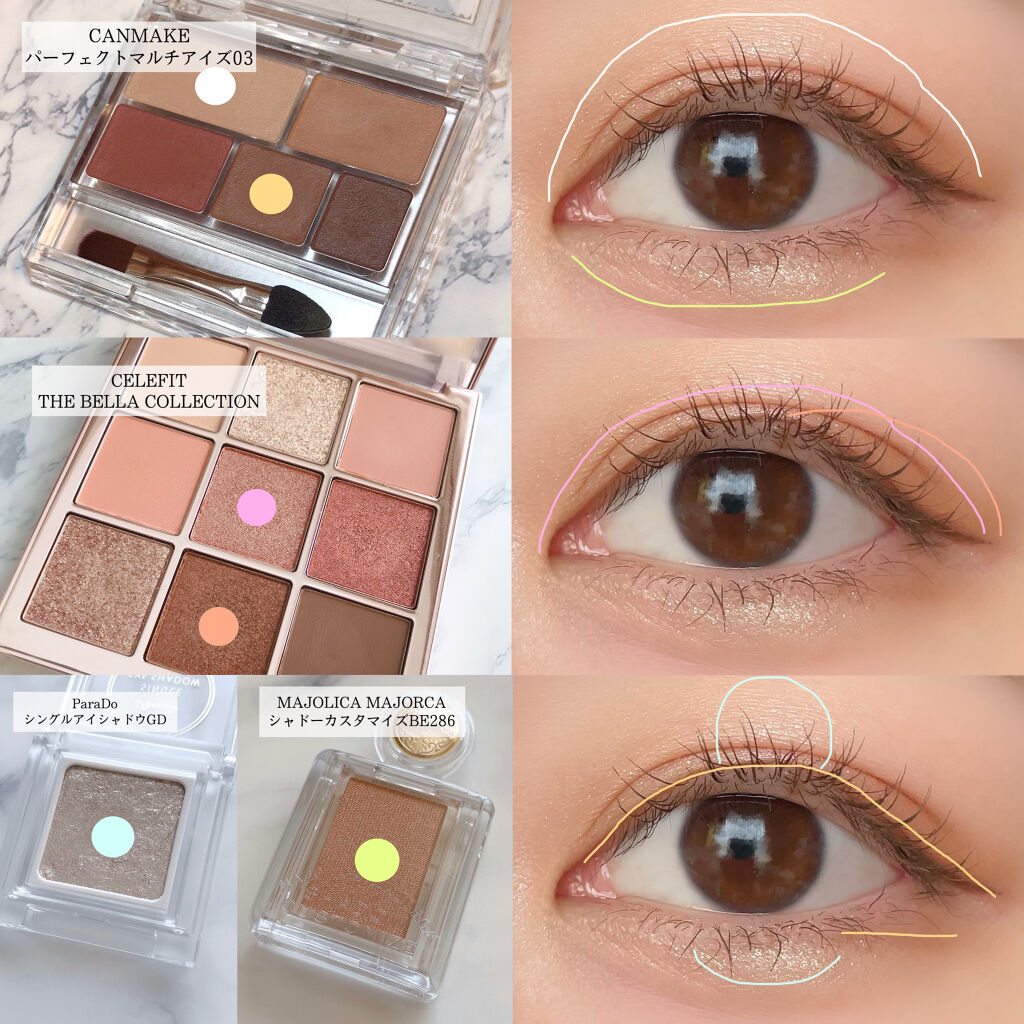 The Bella collection eyeshadow palette/CELEFIT/アイシャドウパレットを使ったクチコミ（2枚目）