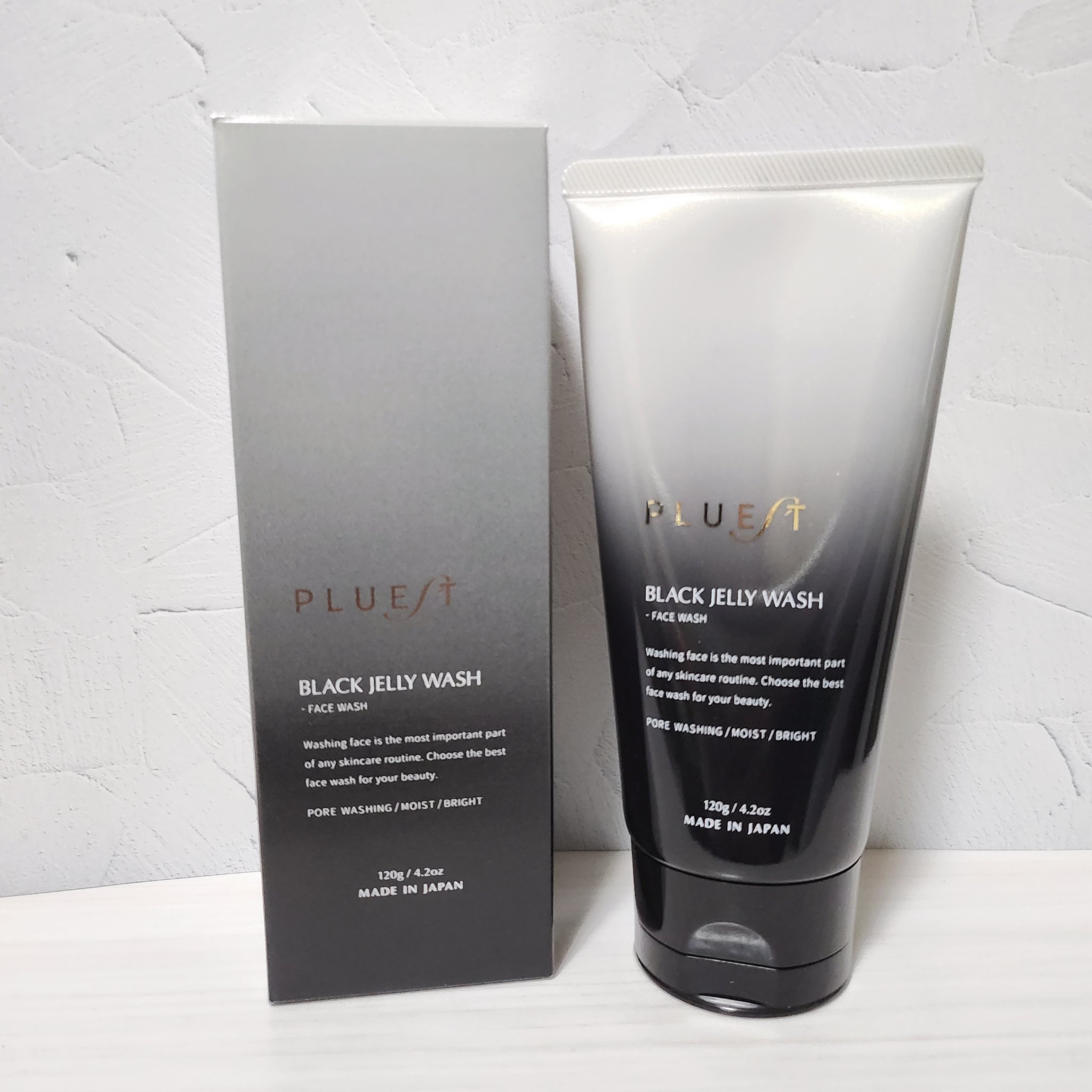 BLACK JELLY WASH（ブラックジェリーウォッシュ）/PLUEST/その他洗顔料を使ったクチコミ（1枚目）