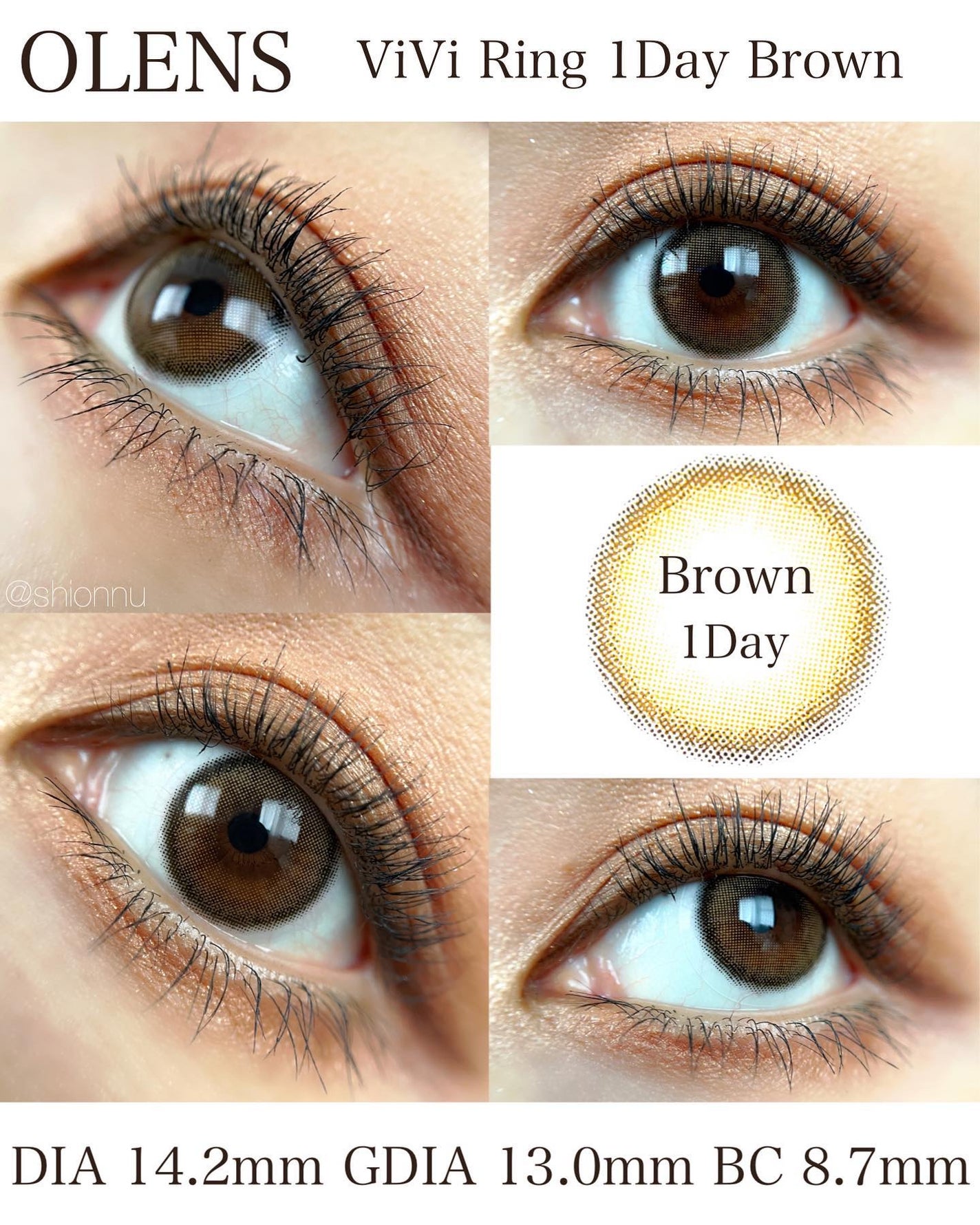 ViVi Ring 1Month/OLENS/カラーコンタクトレンズを使ったクチコミ(3枚目)