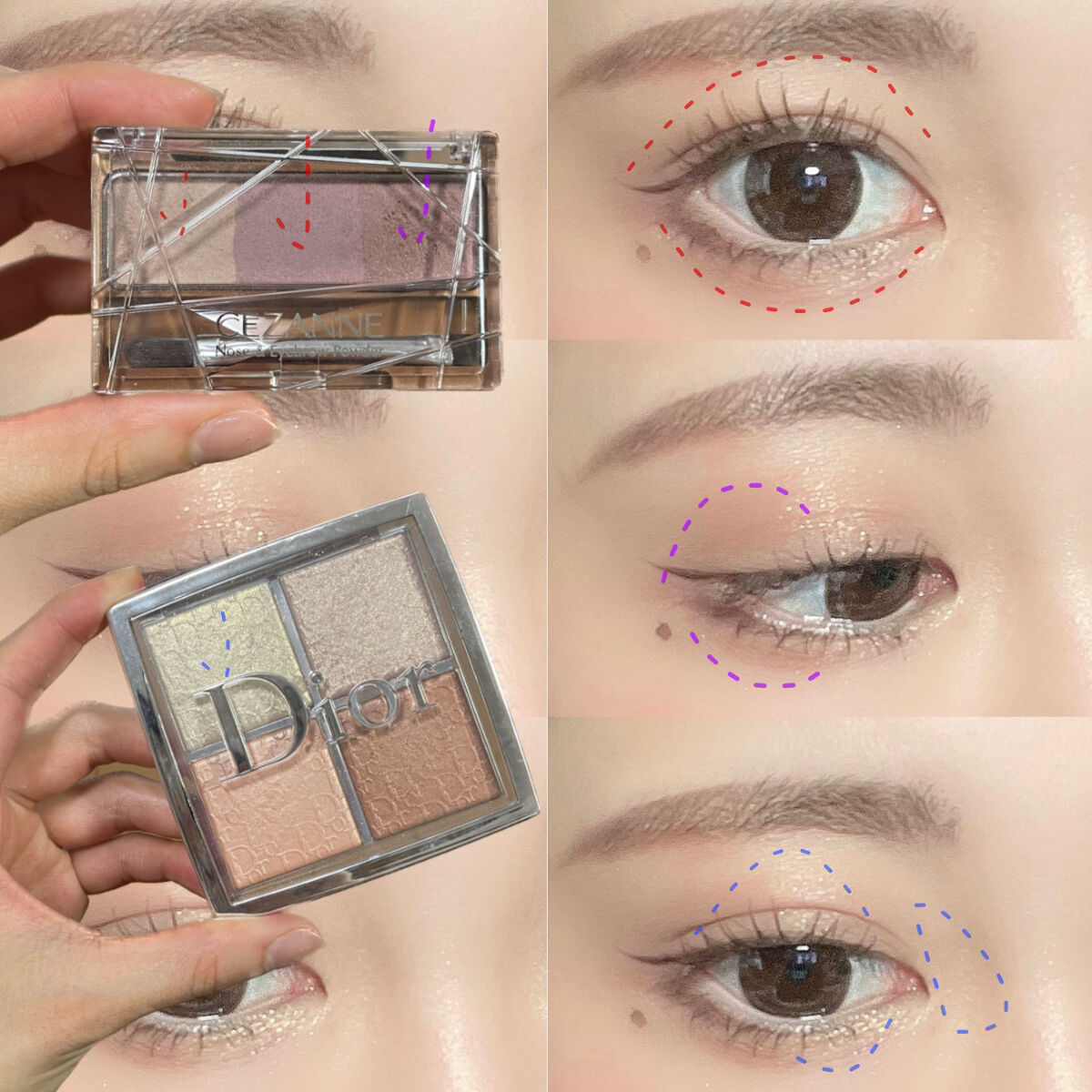 ディオール バックステージ フェイス グロウ パレット/Dior/ハイライトを使ったクチコミ（3枚目）