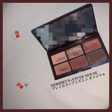 【HERSHEY'S×ETUDE HOUSE】
スウォッチ！！🍫
┈┈┈┈┈┈┈┈┈┈┈┈┈┈┈┈┈┈┈┈
📍ハーシープレイカラーアイズミニ オリジナル/ETUDE  2000円

Qoo10だともう少