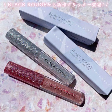 パールブリー アイグリッター  トライアングル/BLACK ROUGE/リキッドアイシャドウを使ったクチコミ（2枚目）