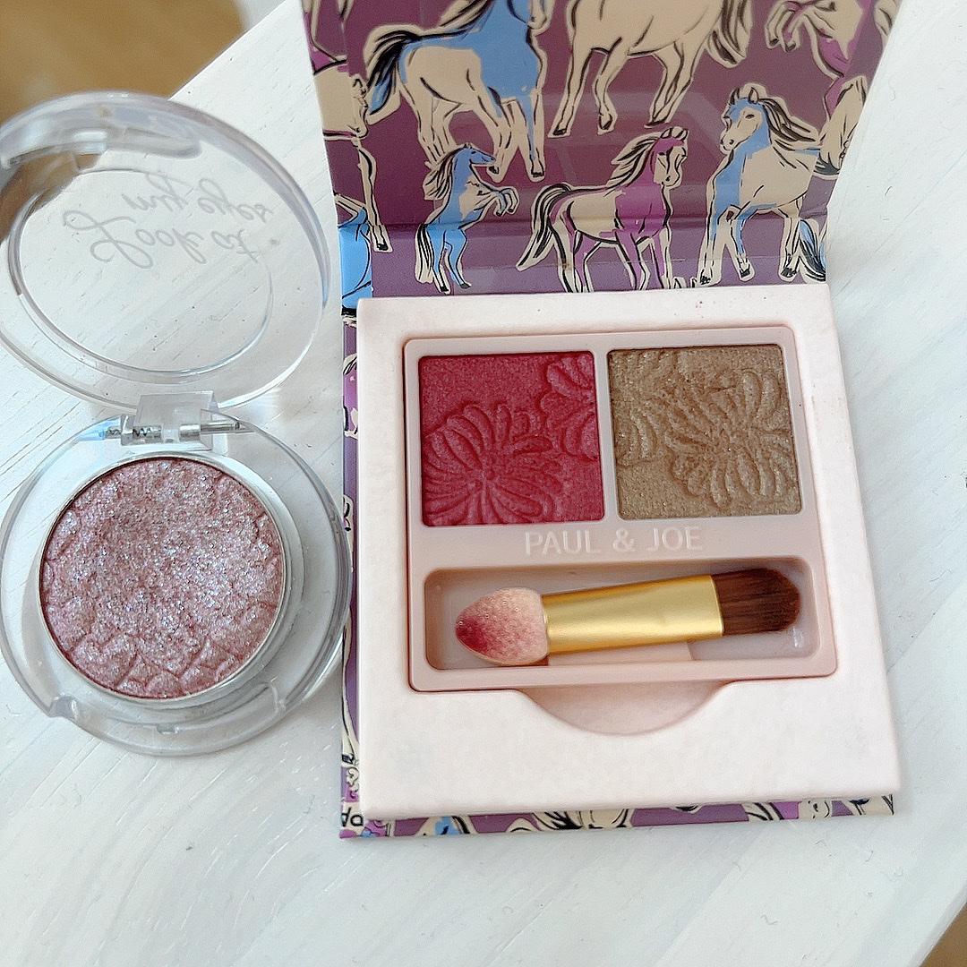 アイカラー デュオ 02 イブニング ドレス/PAUL & JOE BEAUTE/アイシャドウパレットを使ったクチコミ（3枚目）