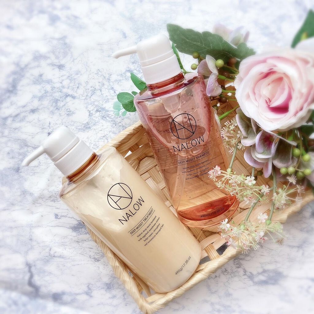 ディープモイスト シャンプー／トリートメント/NALOW/市販シャンプーを使ったクチコミ（1枚目）