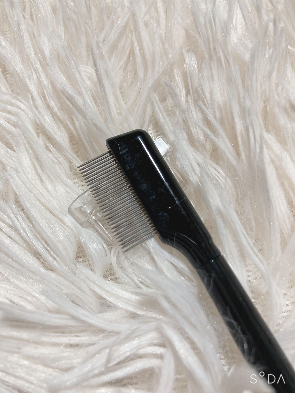 UR GLAM    EYELASH COMB/U R GLAM/メイクブラシを使ったクチコミ（2枚目）