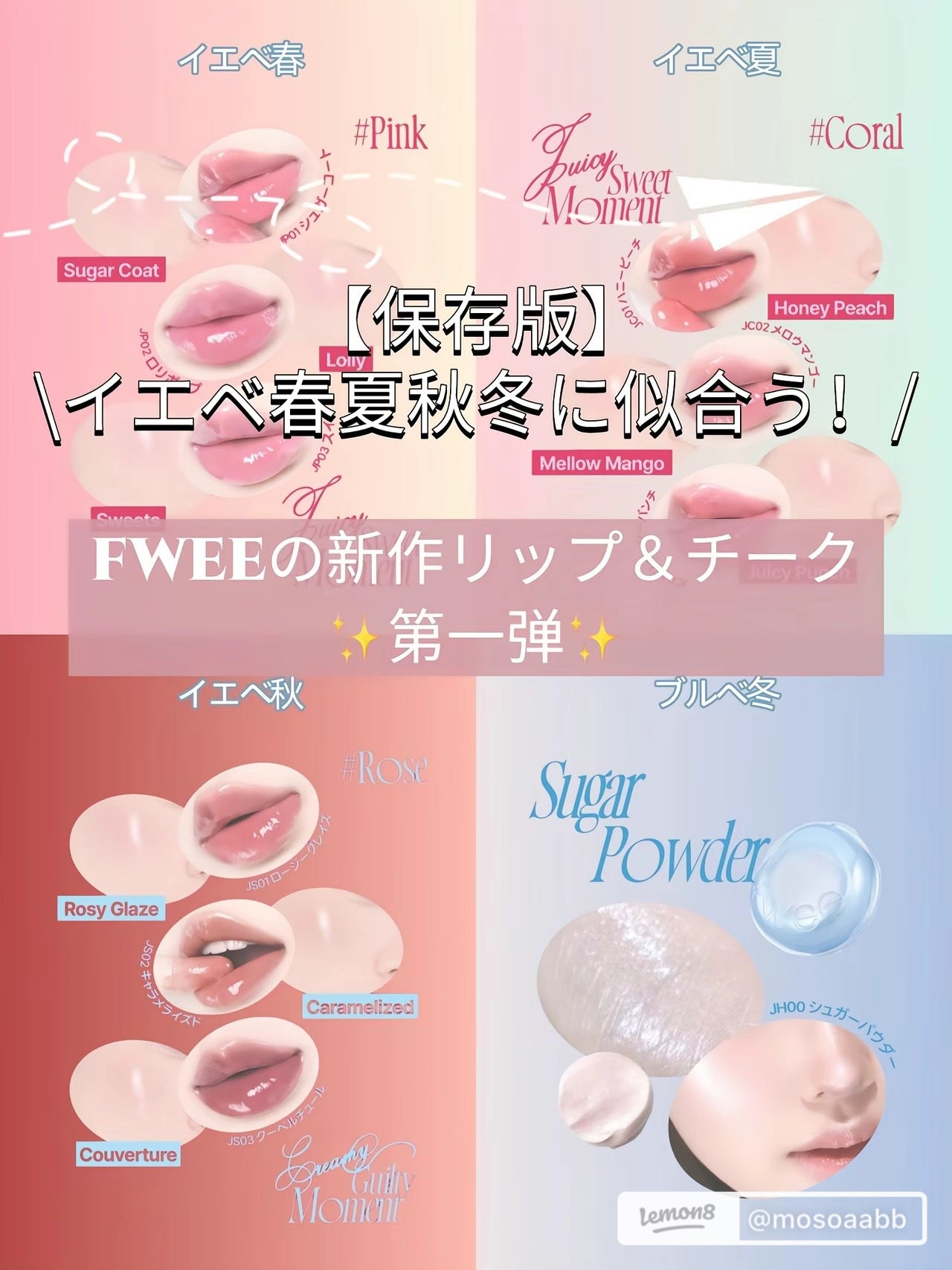 フィー リップアンドチーク グローイジェリーポット/fwee/リップグロスを使ったクチコミ(1枚目)
