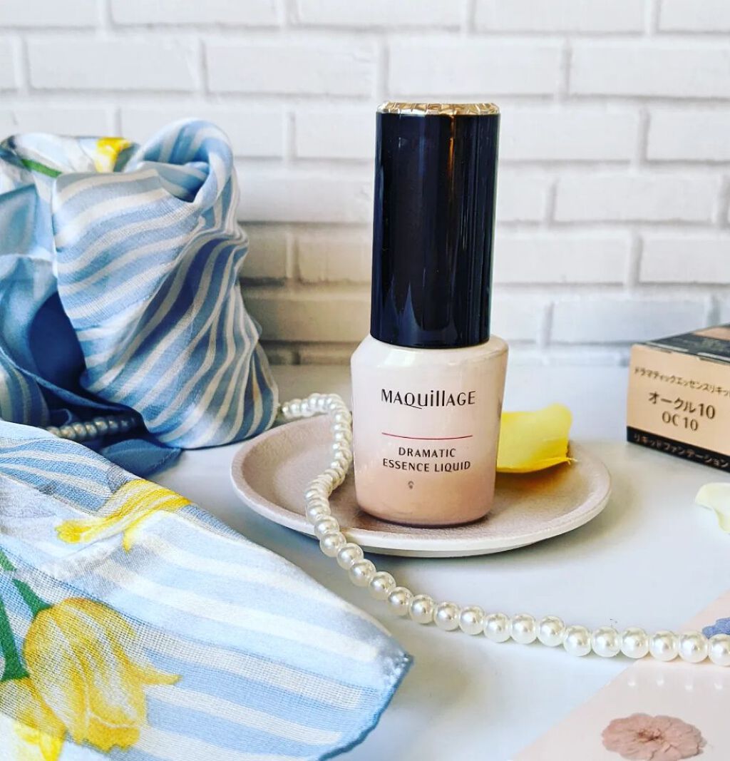 ドラマティックエッセンスリキッド/マキアージュ/リキッドファンデーションを使ったクチコミ（1枚目）