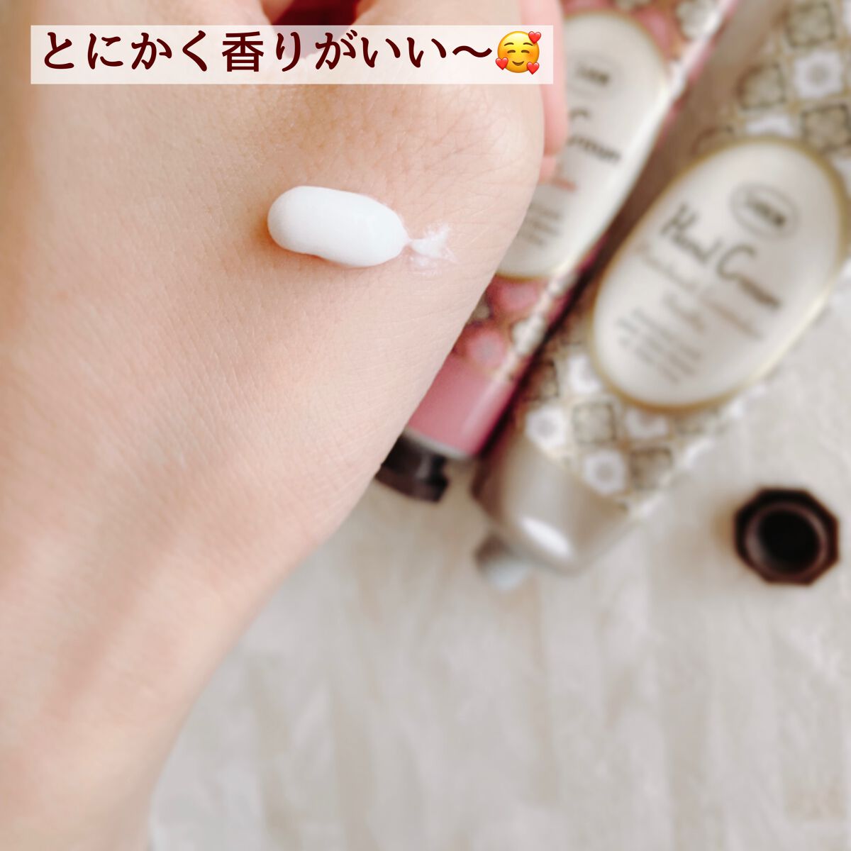 ハンドクリーム パチュリ・ラベンダー・バニラ/SABON/ハンドクリームを使ったクチコミ（2枚目）