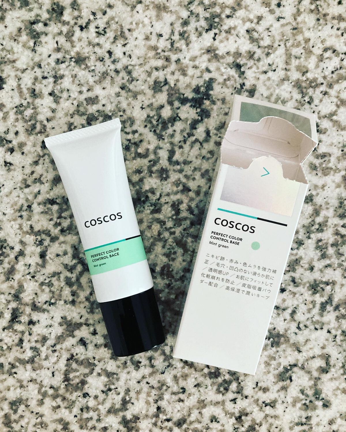 カラーコントロールベース ミントグリーン/COSCOS/化粧下地を使ったクチコミ（1枚目）