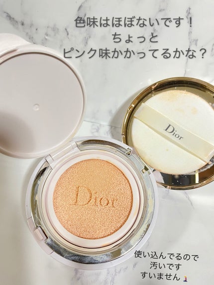 カプチュール ドリームスキン モイスト クッション SPF50 /PA+++ /Dior/クッションファンデーションを使ったクチコミ(4枚目)