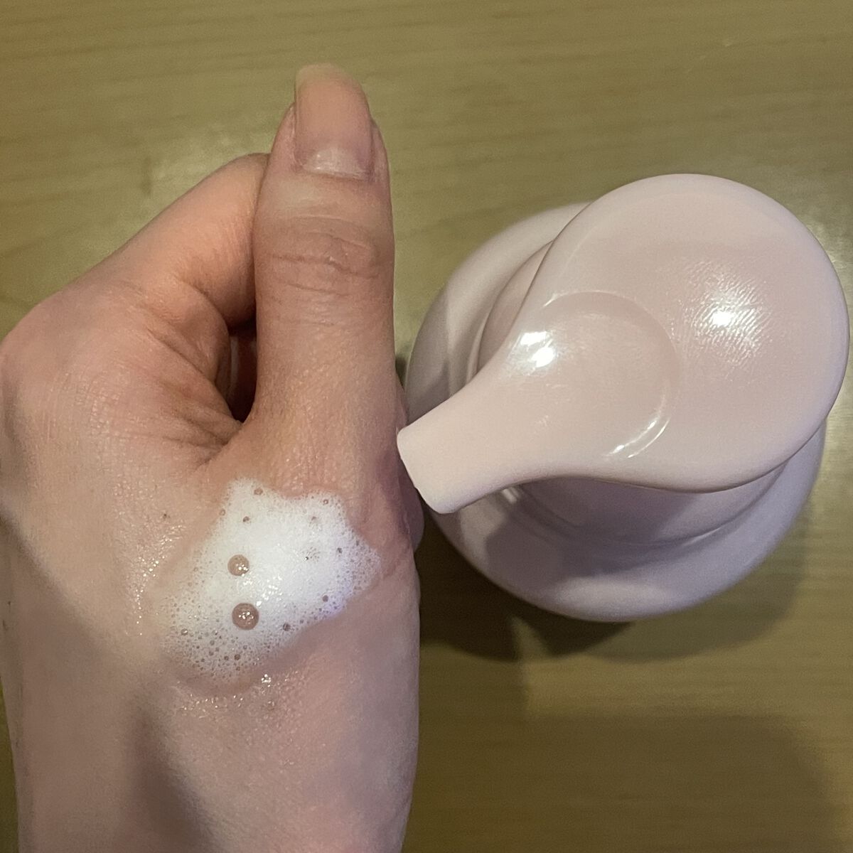 アミノフェイスウォッシュフォーム 本体150ml/WHOMEE/泡洗顔を使ったクチコミ（2枚目）