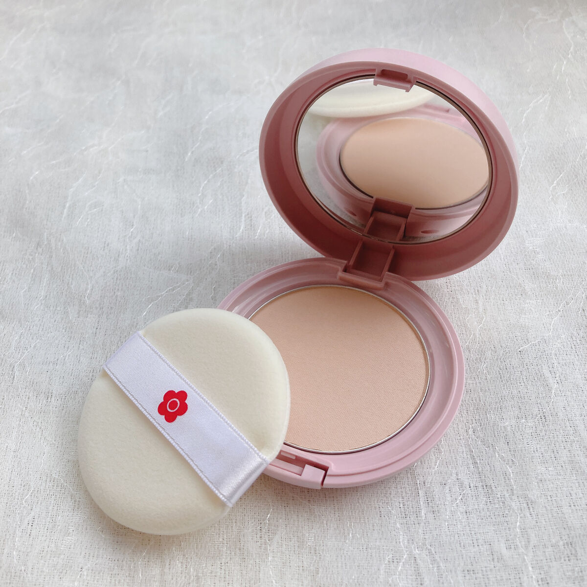 フェイス パウダー 02 ピンクオークル/DAISY DOLL by MARY QUANT/プレストパウダーを使ったクチコミ（3枚目）