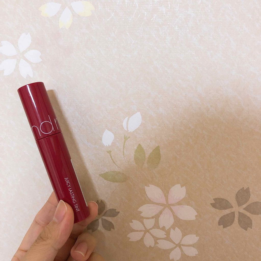 ジューシーラスティングティント/rom&nd/リップティントを使ったクチコミ（2枚目）