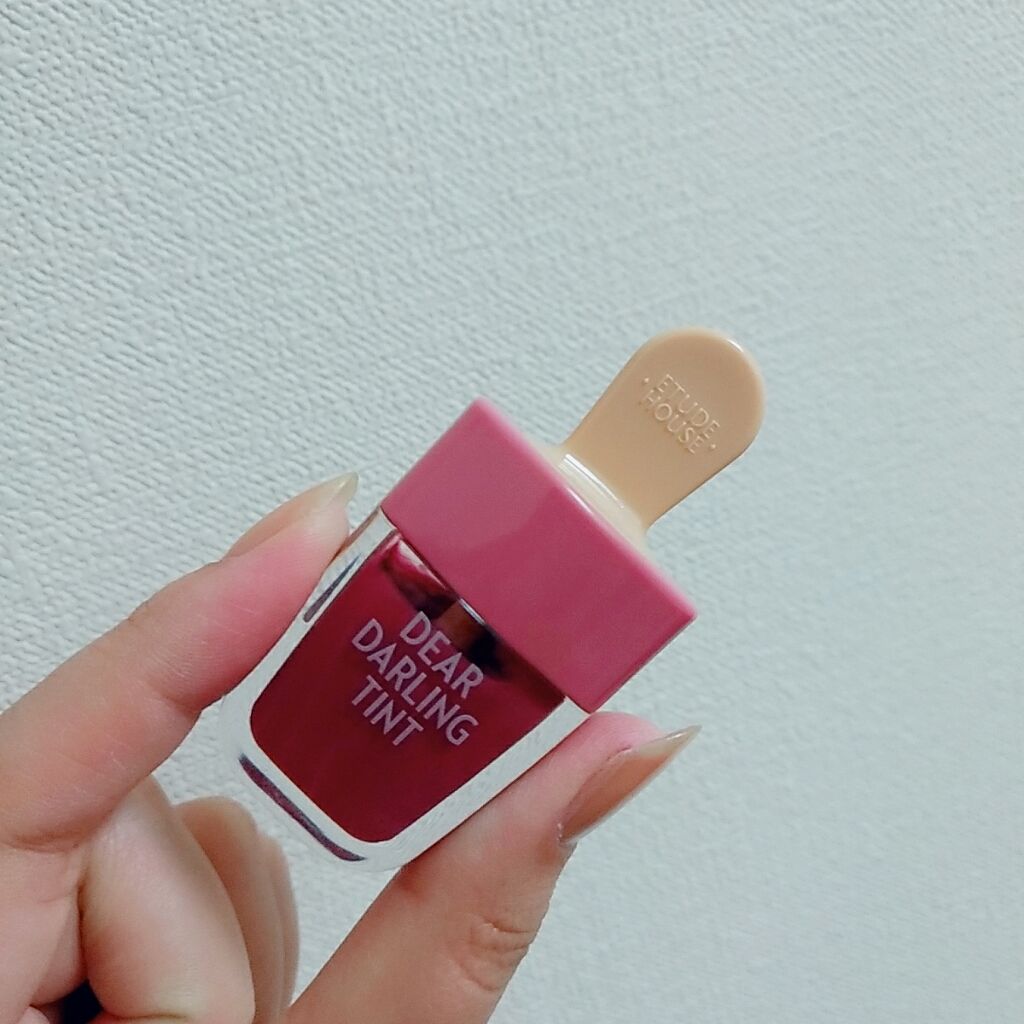 ディアダーリン ウォータージェルティント (アイスティント)/ETUDE/口紅を使ったクチコミ(2枚目)