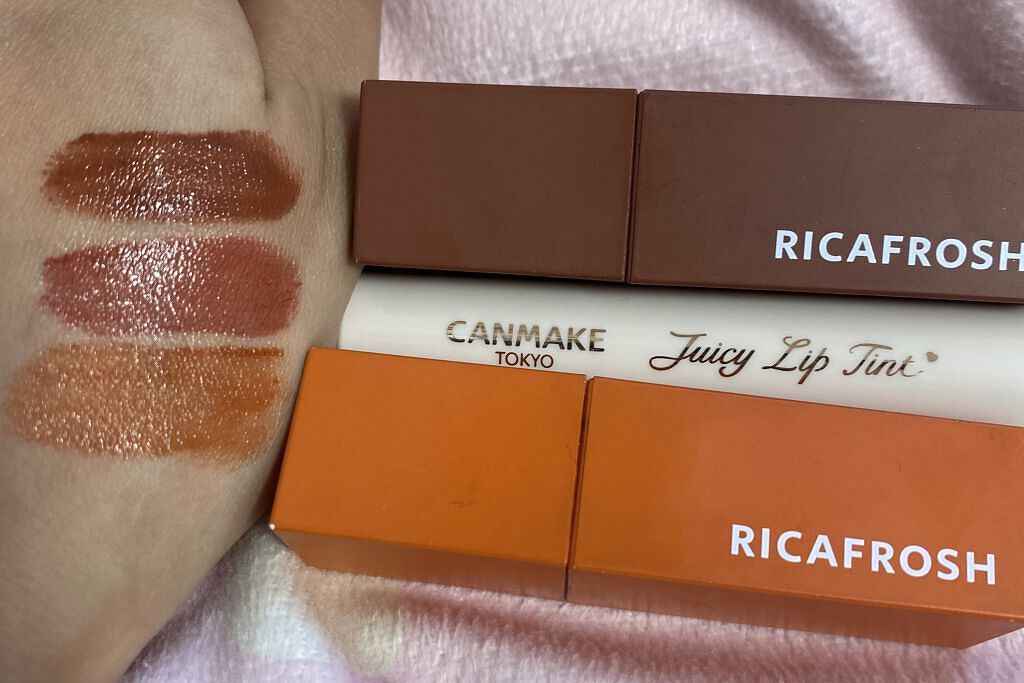ジューシーリップティント/キャンメイク/口紅を使ったクチコミ（2枚目）