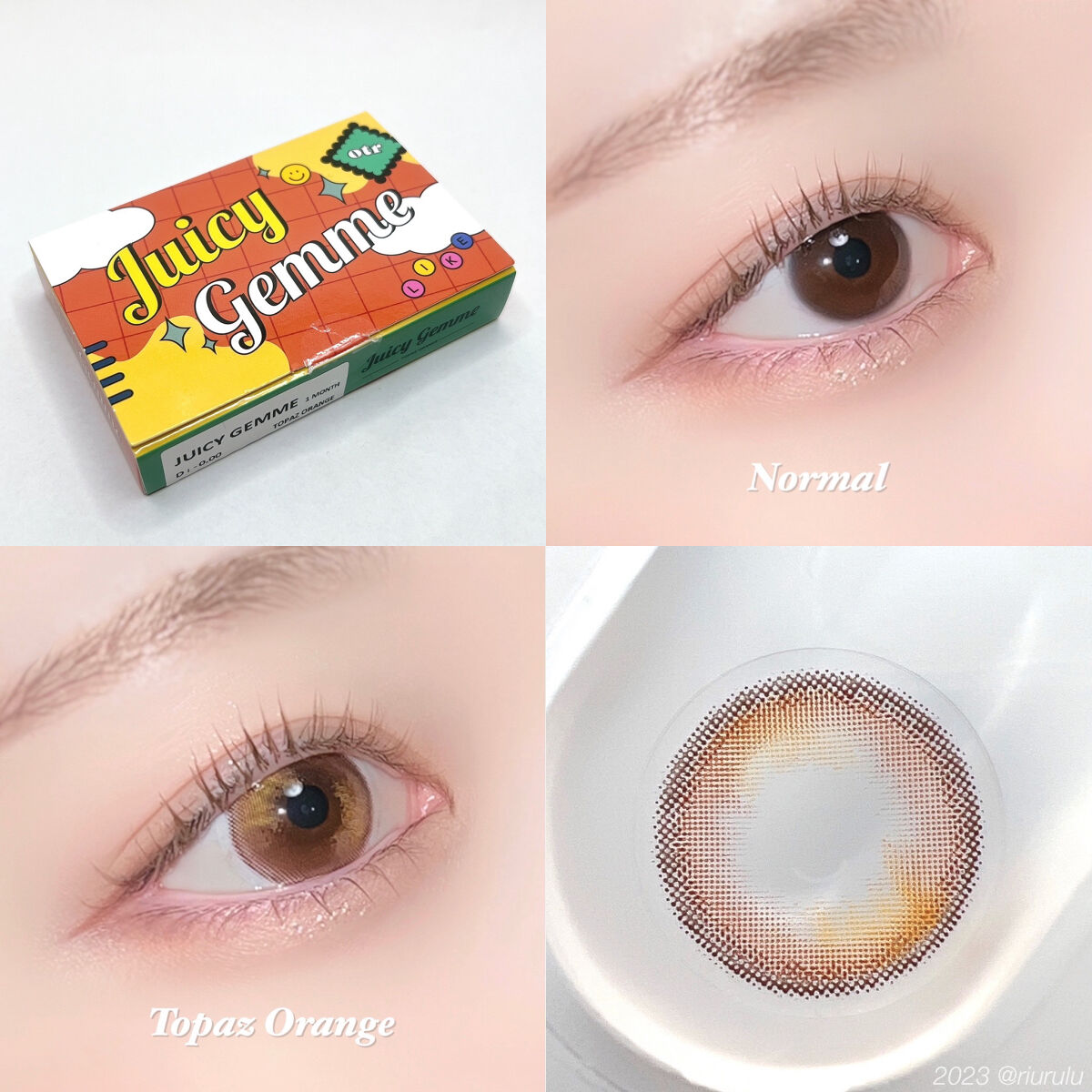Juicy Gemme/otr/カラーコンタクトレンズを使ったクチコミ（2枚目）