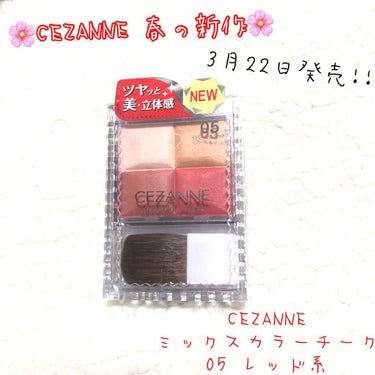 ミックスカラーチーク/CEZANNE/パウダーチークを使ったクチコミ（1枚目）