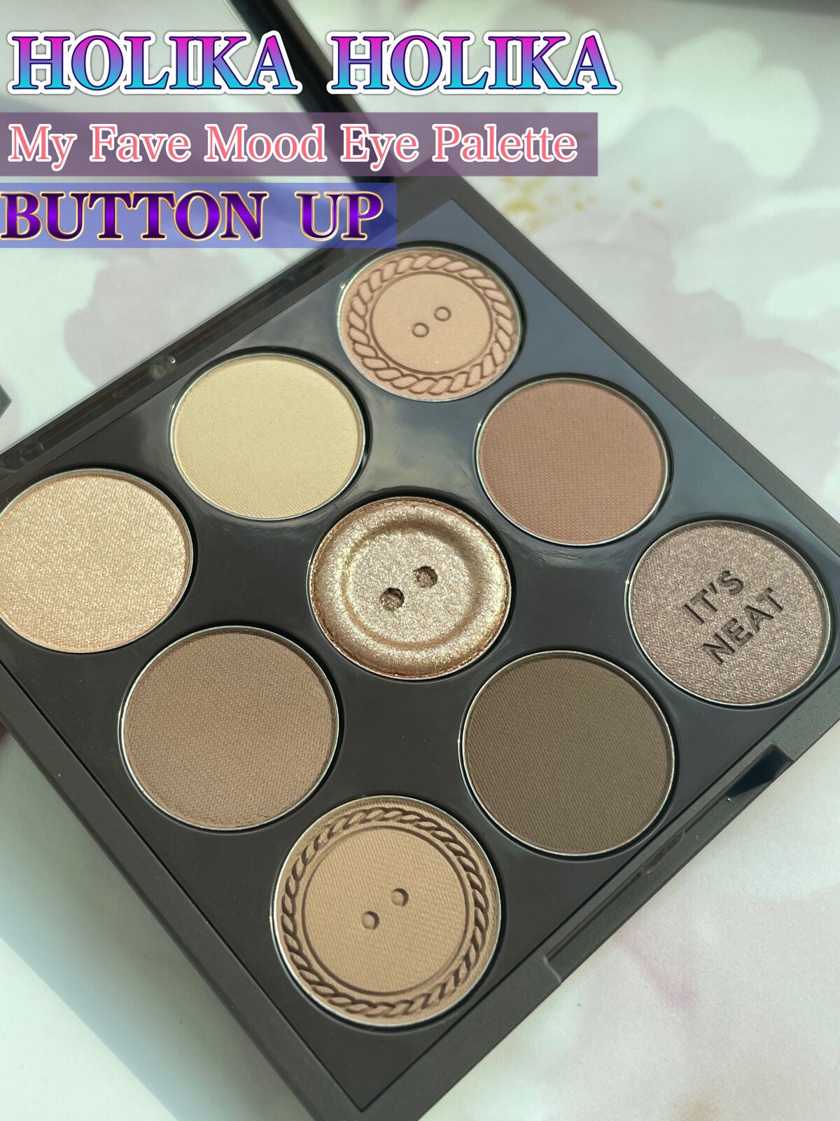 マイフェイブムードアイパレット 9カラー/HOLIKA HOLIKA/アイシャドウパレットを使ったクチコミ(1枚目)