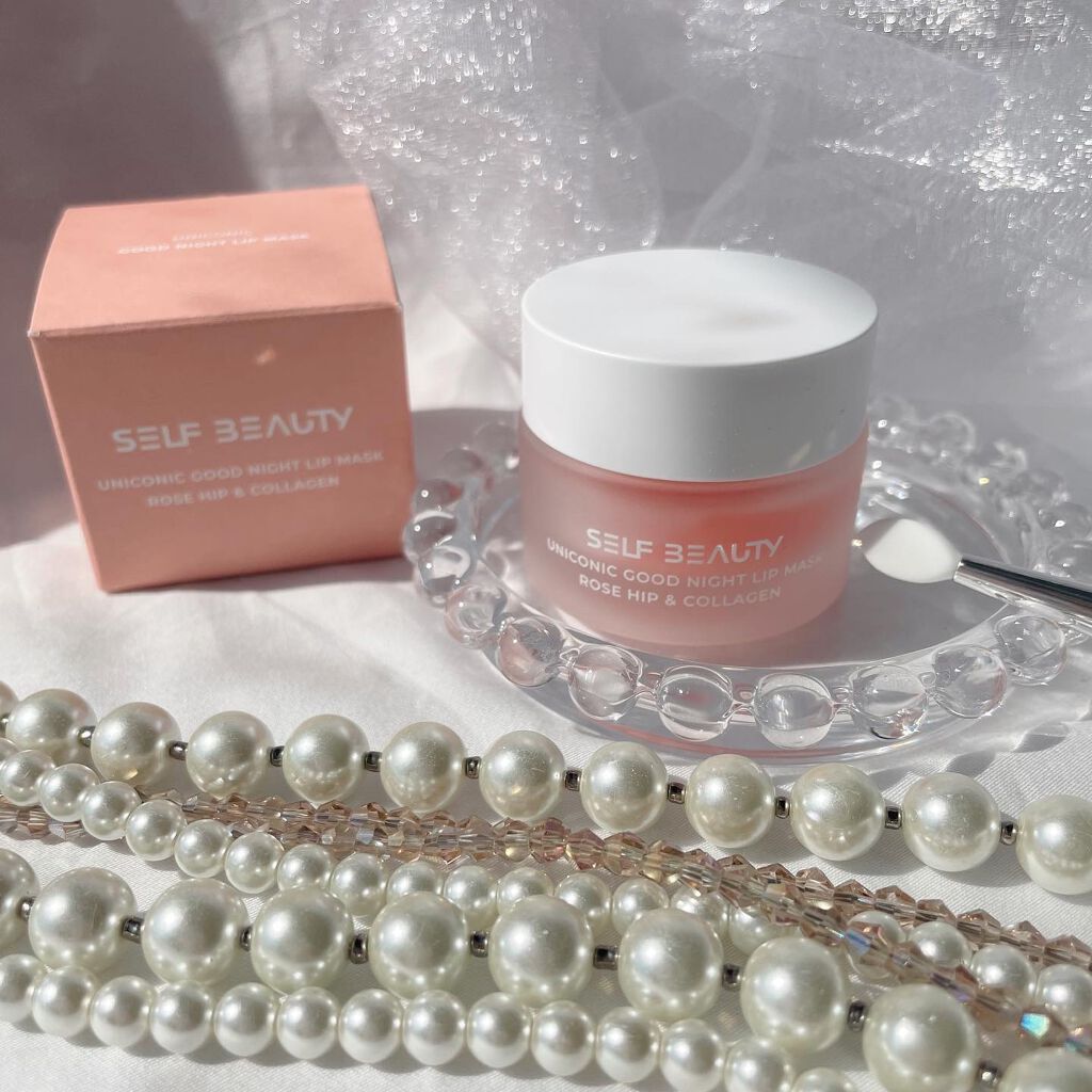 ユニコーングッドナイトリップマスク ローズヒップ&コラーゲン/SELF BEAUTY/リップマスクを使ったクチコミ(6枚目)