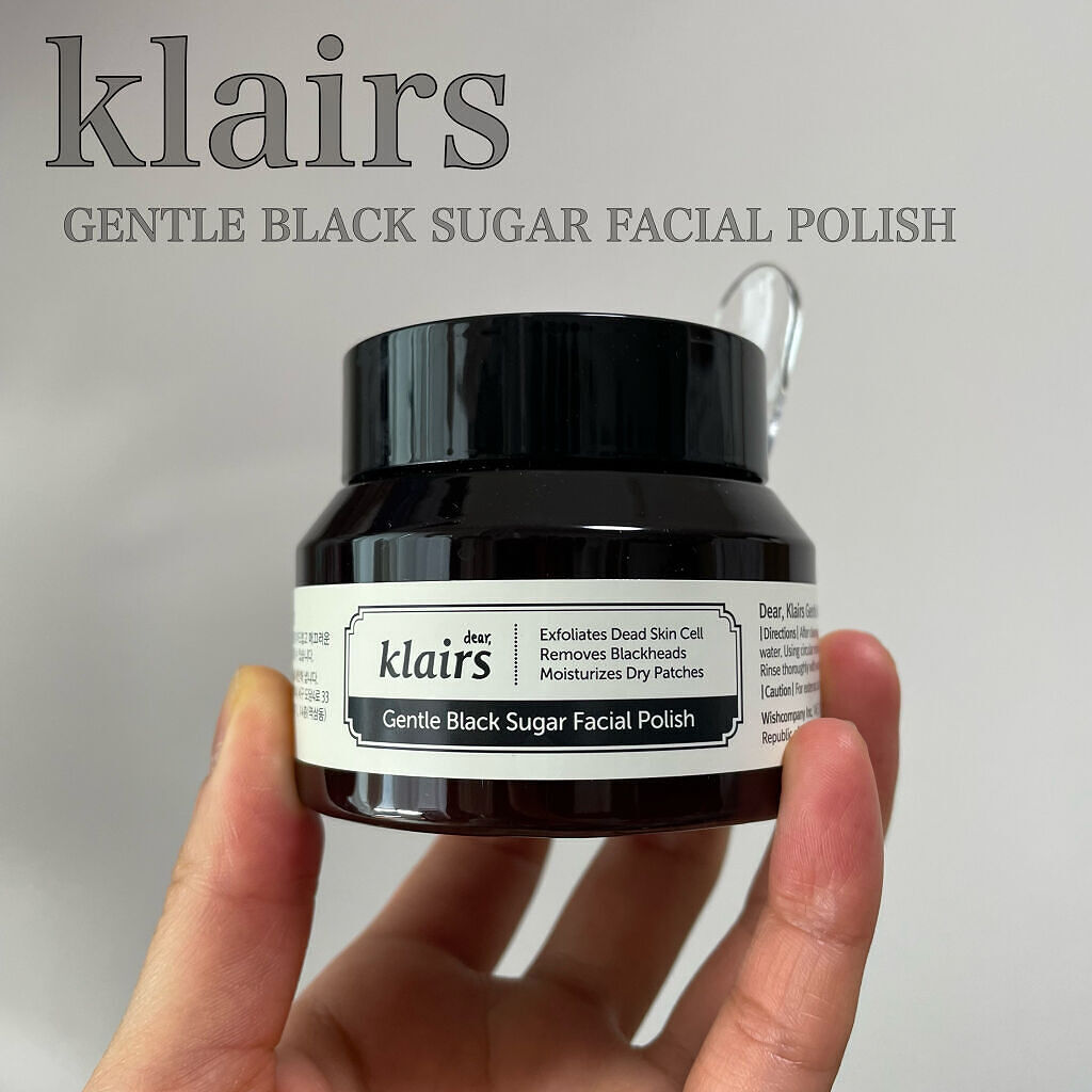 ジェントルブラックシュガーフェイシャルポリッシュ(110g)/Klairs/洗い流すパック・マスクを使ったクチコミ（2枚目）
