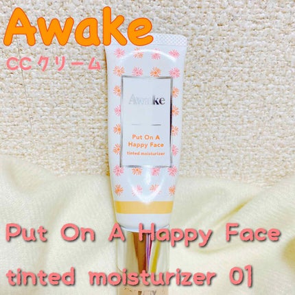 プットオンアハッピーフェイス ティンティド モイスチュアライザー/Awake/CCクリームを使ったクチコミ(1枚目)