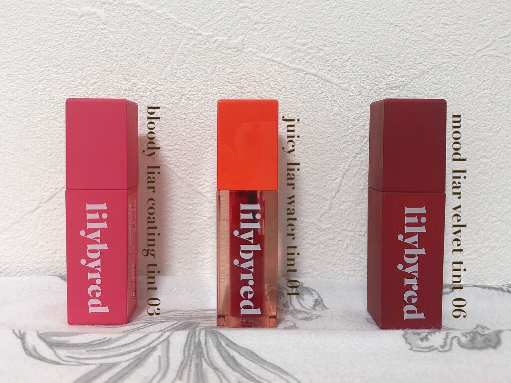 ブラッディライアー コーティングティント/lilybyred/リップティントを使ったクチコミ(2枚目)