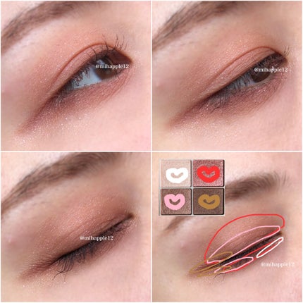 シルキースフレアイズ/キャンメイク/アイシャドウパレットを使ったクチコミ(3枚目)