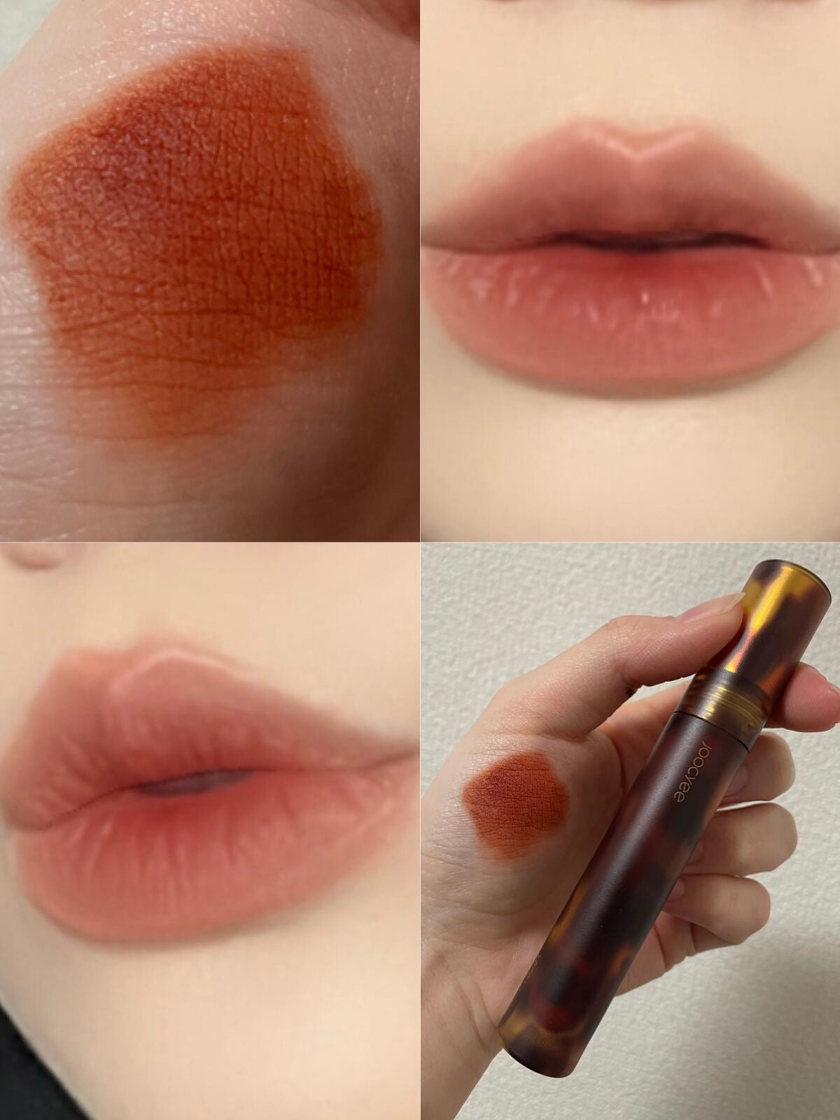 琥珀セミマットリップ/Joocyee/口紅を使ったクチコミ(1枚目)