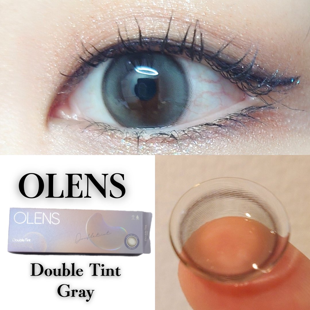 Double Tint 1day グレー/OLENS/カラーコンタクトレンズを使ったクチコミ（1枚目）