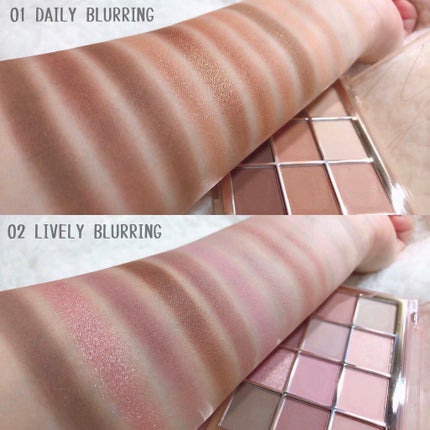 ソフトブラーリングアイパレット/wakemake/アイシャドウパレットを使ったクチコミ(3枚目)