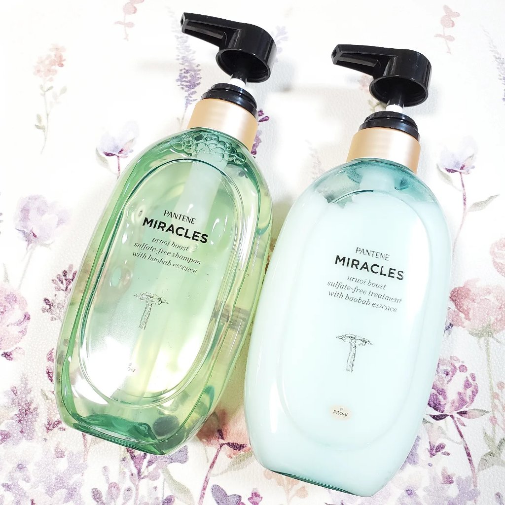 ミラクルズ うるおいブースト シャンプー/トリートメント/パンテーン/市販シャンプーを使ったクチコミ（1枚目）